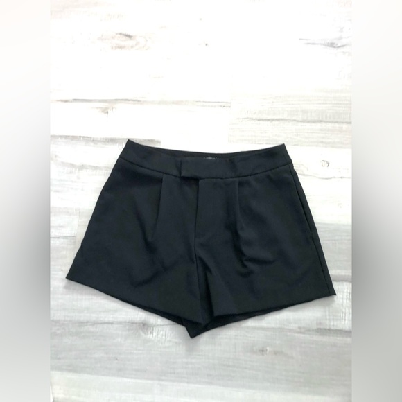 a new day Pants - a new day Black High Dressy Waist Women's Shorts with Pockets.